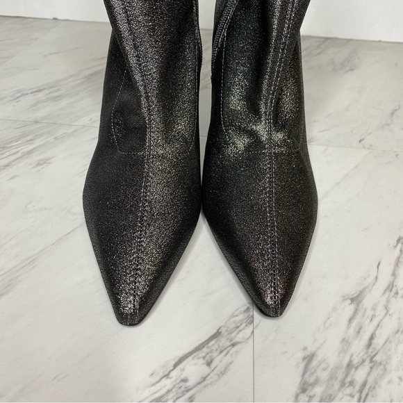 New! Marc Fisher Kellen Sparkle Pointy Toe Heeled Bootie 8 1/2 M - Picture 9 of 13